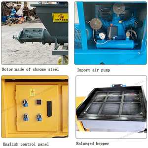 רב תכליתיים 220v 380v v מלט חול מרסס קיר מכונת ריסוס קיר מכונת ריסוס עם מנוע ורכיבי ליבת מנוע - Product Image 5