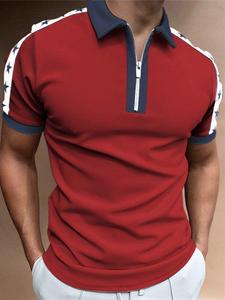 <span class=keywords><strong>Polo</strong></span> da uomo all'ingrosso con cerniera <span class=keywords><strong>Polo</strong></span> di alta qualità con stampa All-Over Vintage stampata in 3d - Product Image 6