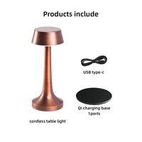 Chargeur sans fil lampe de Table intelligente Tuya contrôle par application de téléphone lampe de Table Portable et Rechargeable
