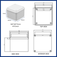Boîte adaptable étanche pvc-u boîte de protection électrique boîte de jonction upvc