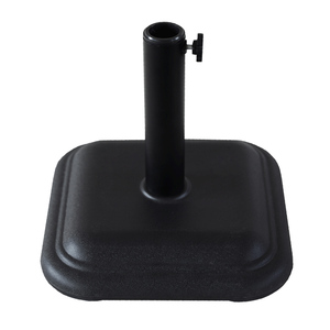 Forme carrée 20kg Base <span class=keywords><strong>en</strong></span> <span class=keywords><strong>béton</strong></span> robuste pour jardin Patio Parasol PE Shell Durable rond extérieur porte-parapluie support - Product Image 2