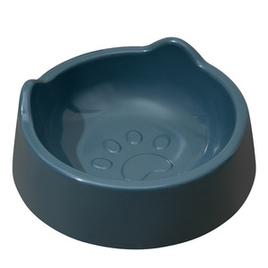 Cat Ear Shaped Pet Bowl PP <b>Material</b> Food Grade Cat Food Water Bowl Single Paw Design - Product Image 5