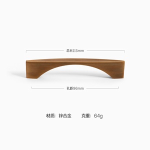 Hospitals Modern Minimalist <b>Copper</b> Pull Handle Zinc Alloy <b>Knob</b> for Closet Wardrobe Bathroom Drawer <b>Door</b>-for Hotels Schools - Product Image 2