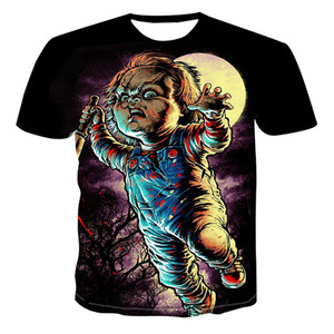 <span class=keywords><strong>T</strong></span>-shirt Aochi Dark Gothic Xtreme <span class=keywords><strong>Cross</strong></span> pour homme, imprimé 3D avec ailes, motif religieux, 100% polyester, manches courtes, col rond, respirant - Product Image 6
