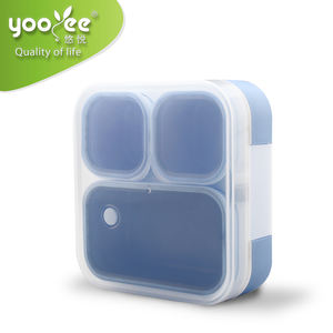 3 डिब्बे प्लास्टिक Bento टिन दोपहर के भोजन के बॉक्स के लिए Bpa मुक्त बच्चों भंडारण बक्से और डिब्बे खाद्य कंटेनर आयत 3-7 दिनों आधुनिक - Product Image 4