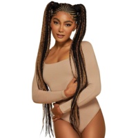Offre Spéciale : 3x Extensions Africaines Pré-étirées EZ Braiding pour Ombré, Tresses Synthétiques Pré-étirées Faciles à Tresser, Modélisation à l'Eau Chaude