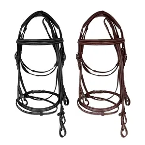 Horshi wholesale horse riding bridle high quality leather horse bridles with reasonable price