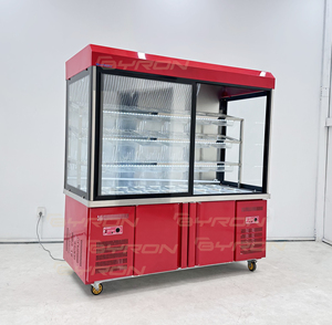 Réfrigérateur-<span class=keywords><strong>congélateur</strong></span> commercial vertical en acier inoxydable pour restaurant, à refroidissement direct, avec affichage numérique, pour la présentation de Malatang et de produits frais - Product Image 5