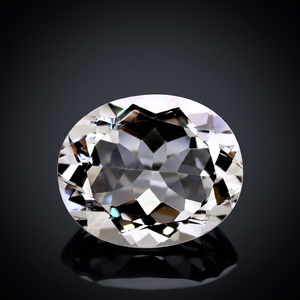 Precio de fábrica al por mayor, alta calidad, 10X12mm, corte ovalado, Topacio blanco Natural, piedra preciosa suelta facetada por quilate, certificado IGI - Product Image 1