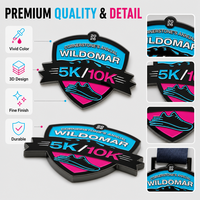 Médailles de marathon personnalisées en métal 5K 10K, médailles de récompense professionnelles pour événements sportifs, fabrication en émail souple, prix d'usine, service OEM