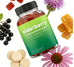 Gummies de sureau noir véganes et biologiques sous marque privée, supplément OEM/ODM pour le soutien immunitaire - Product Image 5