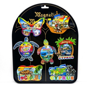 Imanes de Madera MDF con Impresión Personalizada de Dos Capas con la Imagen de las Ciudades de Paphos, Limassol y <span class=keywords><strong>Nicosia</strong></span>, Chipre, Recuerdo Turístico, Regalo, Decoración del Hogar - Product Image 4