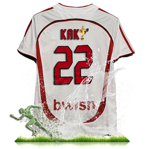 เสื้อฟุตบอลคลาสสิควินเทจ คา-คา เสื้อยืด แคมิเซต้า เดอ เอซี มิลาน 2007 เสื้อแข่งมิลาน เอซี ของแท้ย้อนยุค เสื้อแข่งมิลาน เอซี คา-คา - Product Image 1