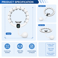 Cercle de fitness intelligent anti-chute pour débutants avec fonction de comptage, idéal pour la perte de poids – Vente chaude directe usine