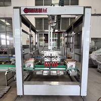 Fabrieks prijs elektrische glazen fles pot automatische dranken fruit sap bottel- en verpakkingslijn machine 200ml hoge motorversnelling