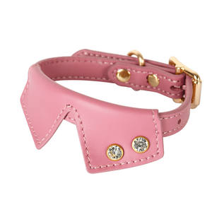 Kalung kucing kustom produk hewan peliharaan baru 2025 Set kalung hewan peliharaan kulit asli mewah Harness dan kerah - Product Image 5