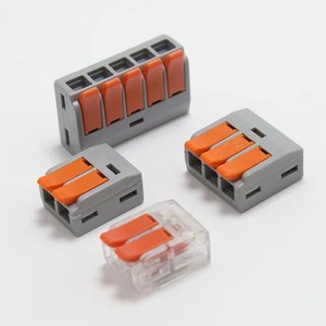 LT-412/413/414/415 Quick Wire Connectors Transparent Push-in Wire Connector with Copper Push-in <strong>Terminals</strong> - Product Image 1