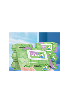 Paquete económico <span class=keywords><strong>de</strong></span> toallitas húmedas para bebés tamaño familiar, paquete grande portátil <span class=keywords><strong>de</strong></span> 80 toallitas para limpiar las manos y la boca <span class=keywords><strong>de</strong></span> madres y bebés. - Product Image 6