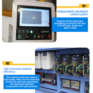 Machine de gravure automatique sur <span class=keywords><strong>marbre</strong></span> à 3 têtes, système PLC, CAD/CAM/G Code, 7,5 kW, 220 V/380 V, 50 Hz, puissance, 3000 mm, longueur, 4000*3000*2000 mm - Product Image 4