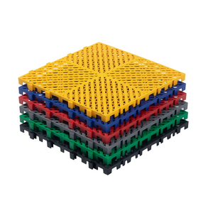 Garage Floor Tile Splicing Grille Garage Plastic Connection Removable Floor Tile Plastic Floor Multipurpose 20mm Thickness