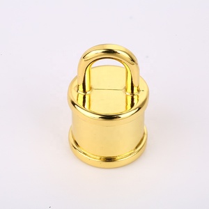 थोक लक्जरी बैरल अंत कैप टाससेल एंड कैप और चमड़े के अंत कवर के लिए पैडलॉक आई हुक - Product Image 3