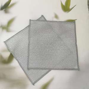 Paño de microfibra de doble cara con hilos plateados, paño de limpieza multifuncional para cocina, desengrasante, limpiador de ollas y - Product Image 4