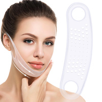 Bandeau de menton en silicone transparent, sangle double menton très élastique, bande invisible pour le lifting du menton pour le soin du visage en V OEM/ODM