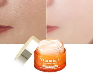 OEM kore doğal organik cilt bakımı nemlendirici C vitamini beyazlatma yüz kremi Lition Anti-aging yüz bakımı için özel etiket