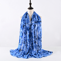 Foulard Hijab en Chiffon Bulle Teinté Ombré Uni Imprimé pour Femme – Nouveauté Tendance pour le Commerce International en Ligne