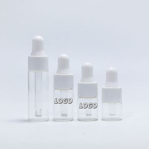 <b>5ml</b> <b>Perfume</b> Essential Oil Sample <b>Bottle</b> Small clear Glass Dropper <b>Bottle</b> for Essential Oil - Product Image 1