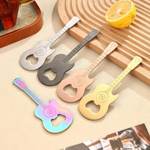 Sáng Tạo Hiện Đại Dày Thép Không Gỉ & Cao Su Mở Chai Từ Guitar Thiết Kế Cho Rượu Bia Soda & Tủ Lạnh Nam Châm - Product Image 3