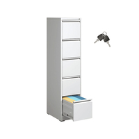 Vente en gros Verrouillable 4 tiroirs Mobilier de bureau blanc Classeur métallique moderne grande armoire de rangement en acier