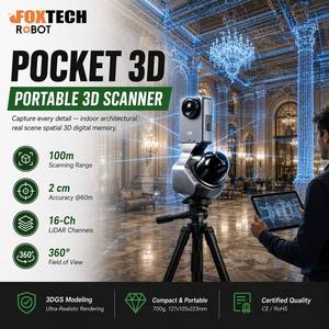 Lidar Portátil de 360° con Nube de Puntos de Alta Resolución 3D para Interiores, Memoria Personal, Escenas Reales, Espacial, 3D de Bolsillo y Profesionales de BIM - Product Image 1