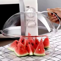 Couvercle de bol en plastique rond résistant au four à micro-ondes fournitures ménagères couvercle chauffant résistant à l'huile essentiel pour une utilisation en cuisine