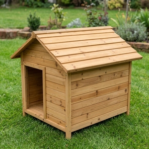 Eco-Friendly Wooden and Dog House Kennel Villa Pet with Print Pattern for Indoor/Outdoor Use - Product Image 2
