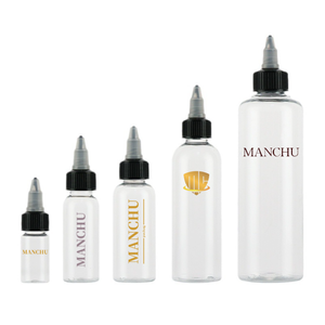 Пользовательский логотип трафаретная печать 30 мл 60 мл 100 мл 150 мл 250 мл масло для роста волос Сжимаемый аппликатор прозрачная пластиковая бутылка с закручивающимся верхом - Product Image 1