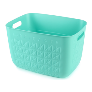 Cesta de plástico reciclado (38x29x22cm) SOFTEX Verde acqua K258708 - Product Image 2