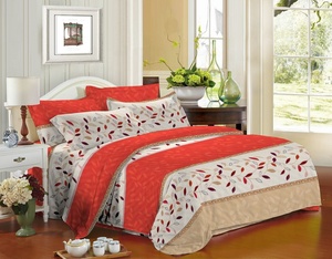 Vente en gros chine usine nouveau style ensembles de literie d'hiver tissu microfibre 100% polyester pour drap de lit ensemble de drap-housse - Product Image 5