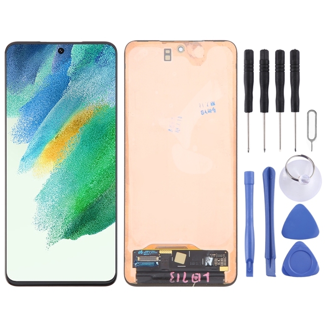 100% Tested Original Super AMOLED LCD Screen for Samsung Galaxy S21 FE 5G SM-G990B with Digitizer Full Assembly LCD Flex Cable