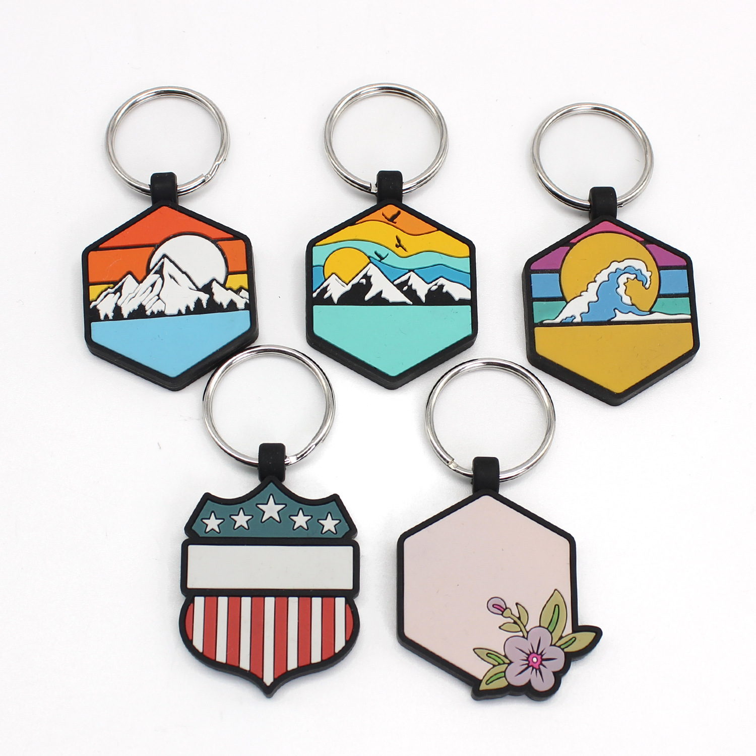 Новые яркие мульти-стильные силиконовые бирки для домашних животных, собак и кошек, ПВХ силиконовые бирки с логотипом