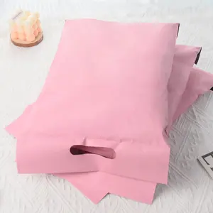Tas pembungkus poli besar merah muda cetak kustom tas surat Polymailer untuk kemasan pakaian