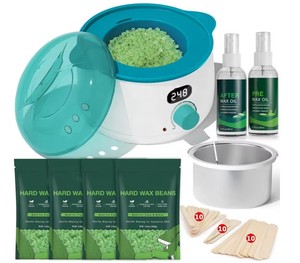 Premium Digital Waxing <b>Kit</b> - <b>Wax</b> Melt Warmer <b>Kit</b> for Sensitive Skin Coarse Hair <b>Removal</b> - Product Image 1