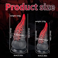 Vibromasseur Dildo Tentacule de Pieuvre, Simulation Point G Féminin, Monstre Fantastique, Dildo Épais, Plug Anal, Produits pour Adultes