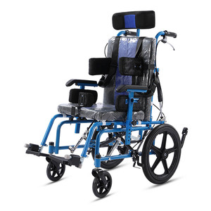 Silla de Ruedas Pediátrica Ajustable para Parálisis Cerebral con Respaldo Alto Plegable para Niños con Necesidades Especiales - Product Image 3