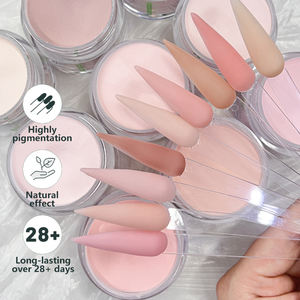 批发无紫外线空气干粉工厂裸色亚克力指甲粉0.35盎司长效亚克力粉 - Product Image 1