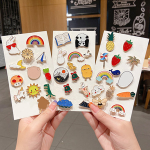 Metal Crafts Unique Cartoon Cute Cartoon Metal Brooch Customizable Badge Pin
