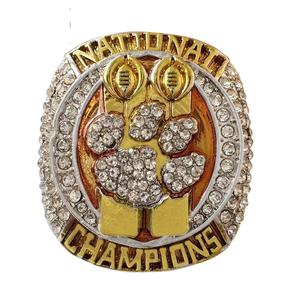 Venta al por mayor de diamantes de imitación de aleación de zinc personalizados 2018 Clemson Tigers Ncaa Football Championship hombres fan familia anillo - Product Image 4