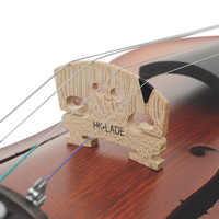 SLADE Stringed Instrument Accessories Professionally Polished Maple Ebony 1 String Pad Violin Parts 4/4 Violin Bridge
