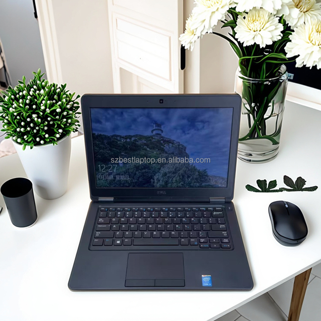 For Dell 5250 I7-5 Generation 12.5-Inch Business Laptops Wholesale Windows 10 OS English Keyboard TN Panel 4GB Video Memory Quad