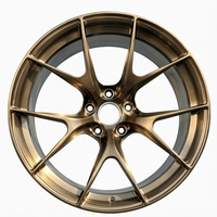 Jantes de voiture en alliage d'aluminium forgé 130 mm PCD argentées multi-rayons neuves pour remplacement et tuning automobile